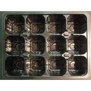 Мини кассета д/рассады 12 ячеек квадрат 18*13,5*6 объем ячейки 60мл ТехноКомплекс