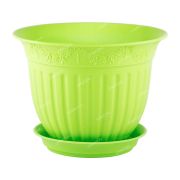 Горшок Виноград 0,5л d13 зеленый с поддоном (уп.80) 5пласт