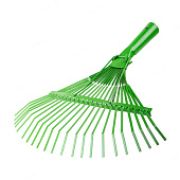 Грабли веерные пластинчатые 22-зуб. большие порош.окр.зеленый (10шт) Волжский Сад