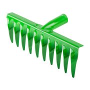 Грабли с витыми зубьями ГВ-10 клепанные без черенка, зеленый (10шт) Волжский Сад