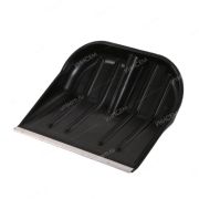 Лопата для снега №3 Зима черная с алюмин.планкой 450х400мм d=32мм