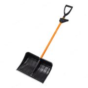 Лопата для снега Медведь с алюмин.планкой с алюмин черенком, с ручкой Элита, доп ручка