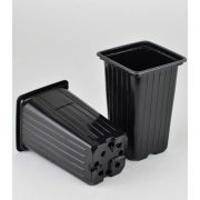 Горшок для рассады 0,8л 9*9*14 квадрат формованный Амина трейд