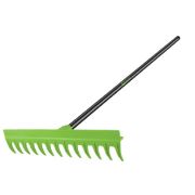 Грабли пластиковые 430х1500 мм, 13 зубьев, алюминиевый черенок 1107-ч ЦИ НЕВЕСОМОСТЬ