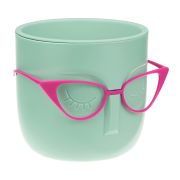 Кашпо МАРИ 0,65л D115мм со вставкой Фисташков