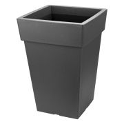 Кашпо Тубус 4,5л 200х200мм Графитовый (уп.3) М-пластика
