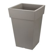 Кашпо Тубус 7,5л 240х240мм Французский серый (уп.3) М-пластика