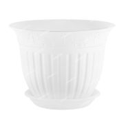 Горшок Виноград 0,5л d13 белый с поддоном